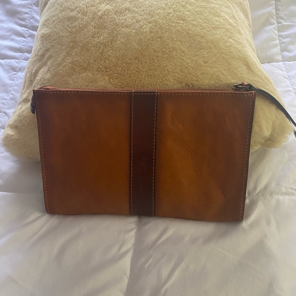 Pratesi Firenze Italian leather clutch wristlet handbag - Picture 2 of 10